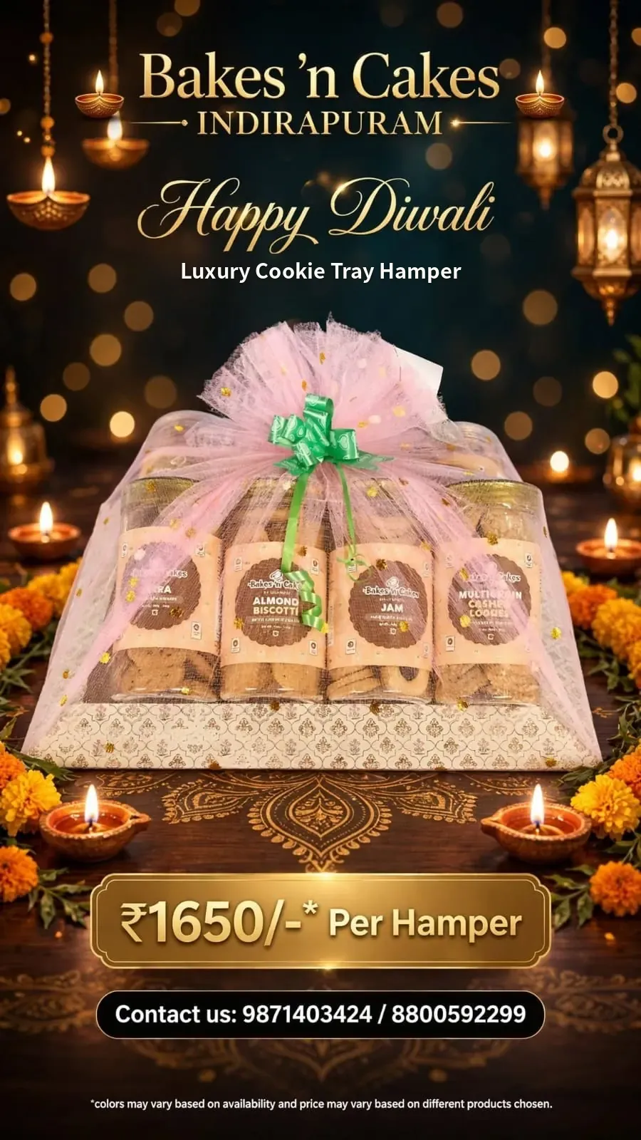 Luxury Cookie Tray Hamper — festive poster
