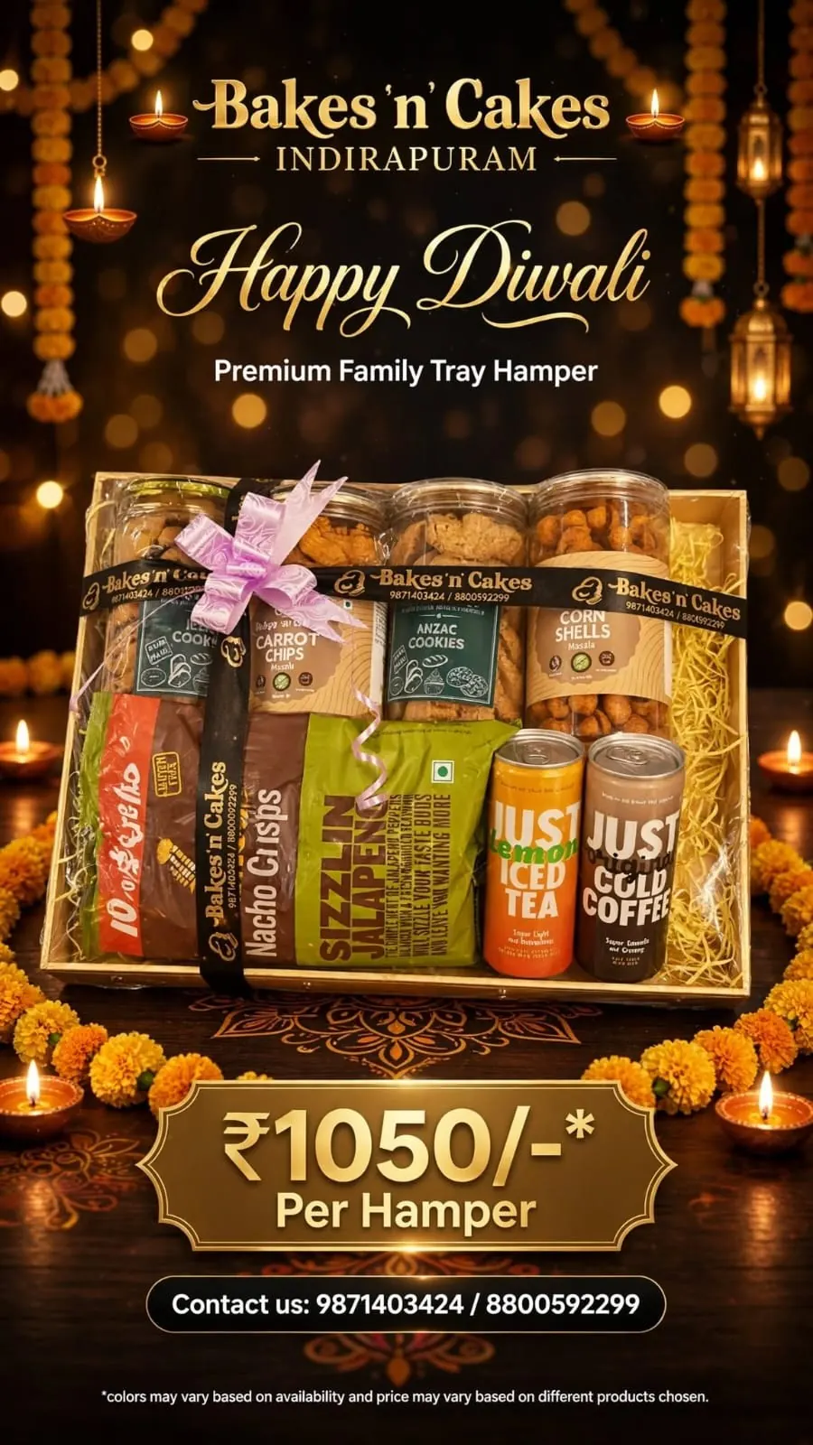 Premium Family Tray · Chips & Coolers — festive poster