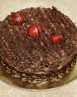 Eggless rich chocolate cake