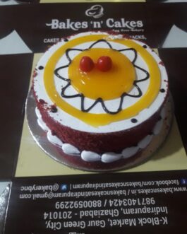 Red Velvet Mango Cake