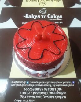 Red Velvet Strawberry Cake
